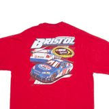 WINNERS CIRCLE Nascar Bristol Race Car Mens T-Shirt Red XL