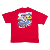 WINNERS CIRCLE Nascar Bristol Race Car Mens T-Shirt Red XL