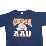 RUSSELL AUTHENTIC Georgia AAU State Tournament Womens T-Shirt Blue USA XL