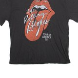 Rolling Stones Band Womens Band T-Shirt Black 70s 2XL