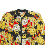 PARAGON Mens Shell Jacket Black Crazy Pattern S