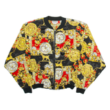 PARAGON Mens Shell Jacket Black Crazy Pattern S