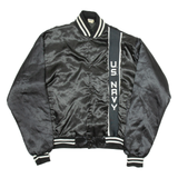 SOFT JACKETS US Navy Mens Bomber Jacket Black Nylon L