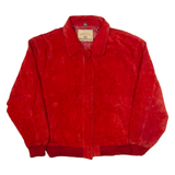 ST JOHNS BAY Mens Jacket Red Leather L