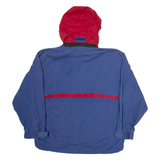 CHAPS RALPH LAUREN Mens Track Jacket Blue Hooded XL