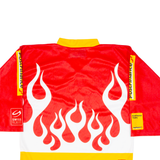 OCHSNER HOCKEY Postfinance Trophy Mens Jersey Red Long Sleeve USA V-Neck S