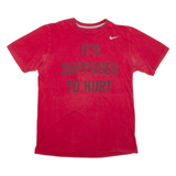 NIKE It's Supposed To Hurt Mens T-Shirt Red M