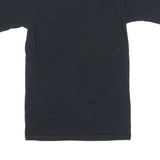 CHAMPION Mens T-Shirt Black Crew Neck XS