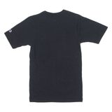 CHAMPION Mens T-Shirt Black Crew Neck XS