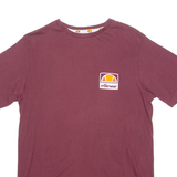 ELLESSE Mens T-Shirt Maroon Crew Neck M