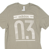 ADIDAS Mens T-Shirt Green Crew Neck M