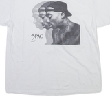 2PAC Mens Band T-Shirt White XL