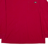 DICKIES Mens T-Shirt Red Long Sleeve XL