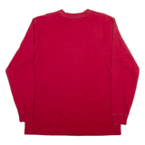 DICKIES Mens T-Shirt Red Long Sleeve XL