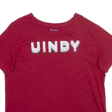 CHAMPION Womens T-Shirt Red 2XL