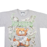 MOSCHINO Mens T-Shirt Grey L