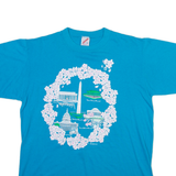 JERZEES Mens T-Shirt Blue L