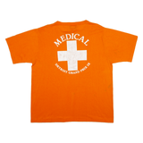 REACH Mens T-Shirt Orange Button Neck 2XL