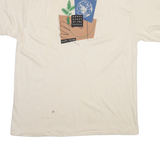 HANES Mens T-Shirt Cream XL