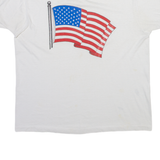 BEST Flag Mens T-Shirt White USA XL