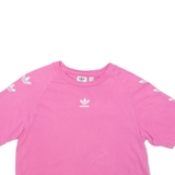 ADIDAS ORIGINALS Womens T-Shirt Pink Crew Neck UK 6