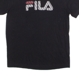 FILA Mens T-Shirt Black Crew Neck S