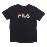 FILA Mens T-Shirt Black Crew Neck S