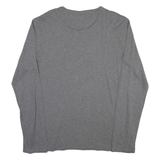 GUESS Womens T-Shirt Grey Long Sleeve XL