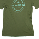 QUIKSILVER Mens T-Shirt Green S