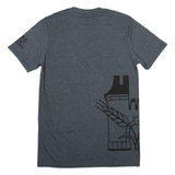 GILDAN Castle Mens T-Shirt Grey M
