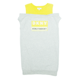 DKNY Womens T-Shirt Grey Sleeveless UK 10