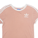 ADIDAS Womens T-Shirt Pink UK 4