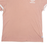 ADIDAS Womens T-Shirt Pink UK 4