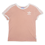 ADIDAS Womens T-Shirt Pink UK 4