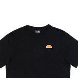 ELLESSE Cropped Womens T-Shirt Black UK 10