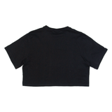 ELLESSE Cropped Womens T-Shirt Black UK 10