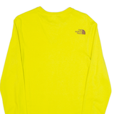 THE NORTH FACE Mens T-Shirt Yellow 3/4 Sleeve XS
