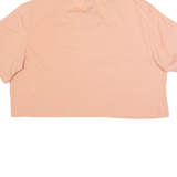 ADIDAS Cropped Prime Green Womens T-Shirt Pink UK 10