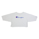 CHAMPION Cropped Womens T-Shirt Grey M