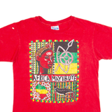 HANES Africa Mayibuye Mens T-Shirt Red 90s S