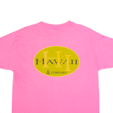 HANES Hawaii Womens T-Shirt Pink 90s USA Crew Neck M
