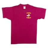 FRUIT OF THE LOOM Trinity Lutheran Marching Band Mens T-Shirt Maroon 90s USA M