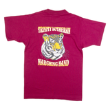 FRUIT OF THE LOOM Trinity Lutheran Marching Band Mens T-Shirt Maroon 90s USA M