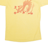 BODY WEAR Canci Dragon Womens T-Shirt Yellow 90s L