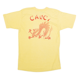 BODY WEAR Canci Dragon Womens T-Shirt Yellow 90s L