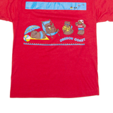 SCREEN STARS BEST Oregon Coast Mens T-Shirt Red 90s USA M