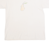 TASTE BUDS Pear Womens T-Shirt Cream 90s L