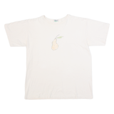 TASTE BUDS Pear Womens T-Shirt Cream 90s L