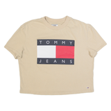 TOMMY JEANS Cropped Womens T-Shirt Beige M