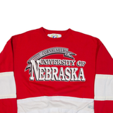 LOGO 7 University Of Nebraska Cornhuskers Mens Sweatshirt Red USA XL